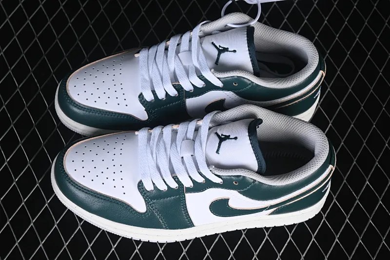 All categories Air Jordan Jordan series basketball shoes Air Jordan 1 Low Air Jordan 1 Low AJ1 Joe 1 white and green low-top cultural and casual sneakers FQ7687-300
